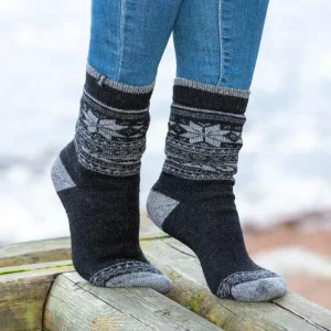 TROFE – Svart ullstrumpa