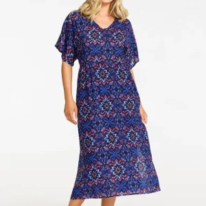 Adele klänning - Blue/pink