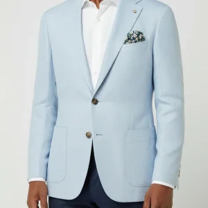 SAND King Linen Blazer - Light Blue