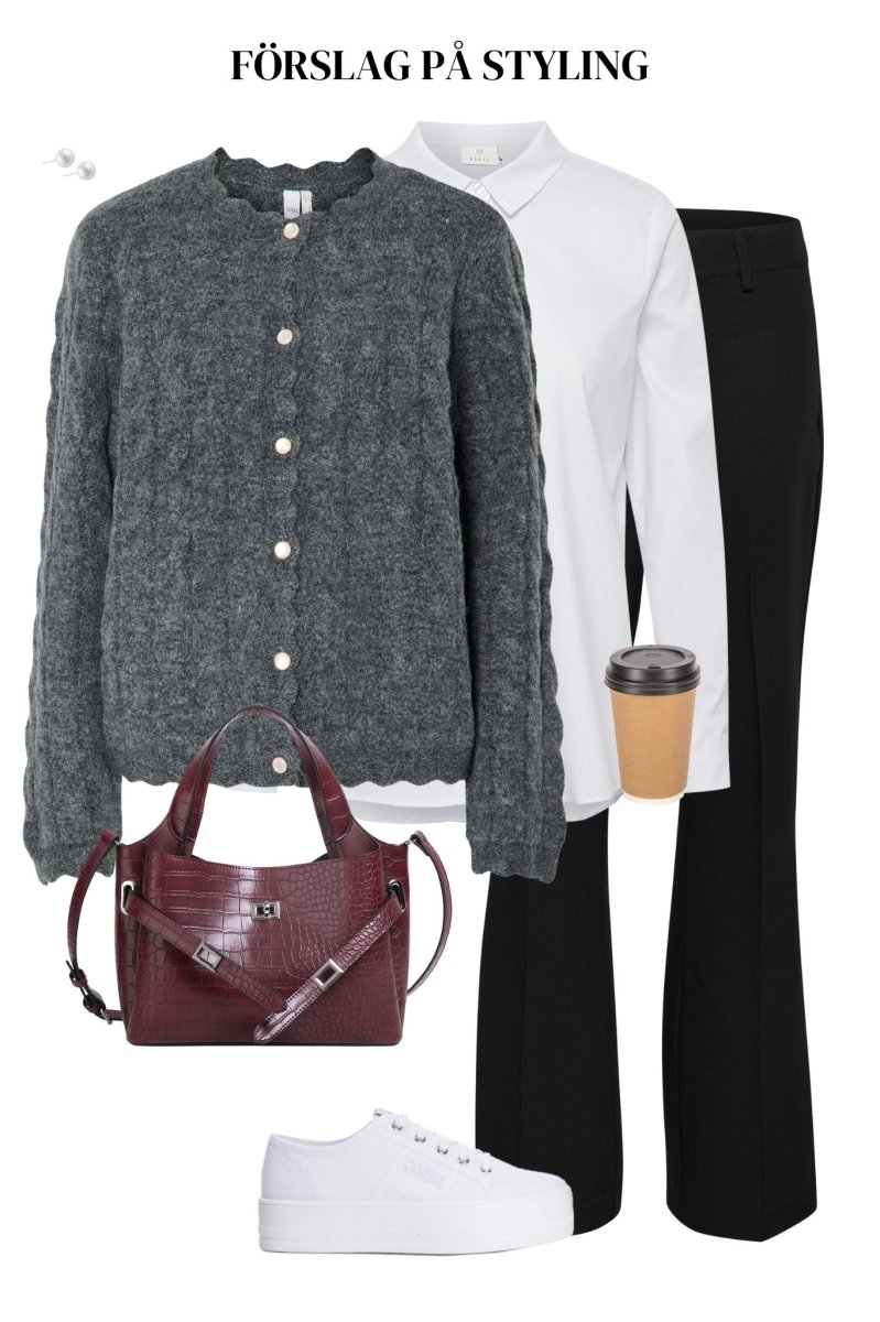 Bubera Cardigan – Dark Grey Melange - Bild 4