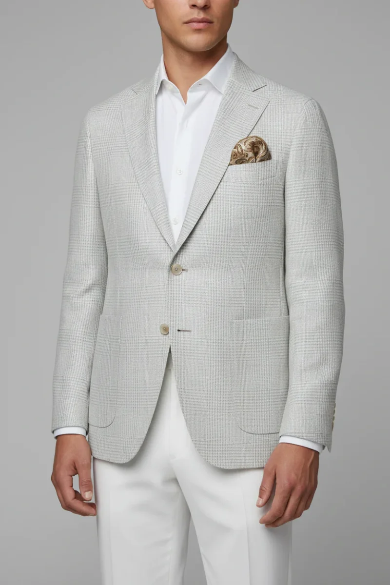 SAND King 6976 Check Blazer - Light Grey - Bild 2