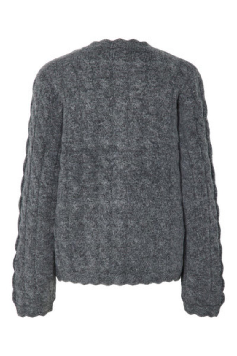 Bubera Cardigan – Dark Grey Melange - Bild 8