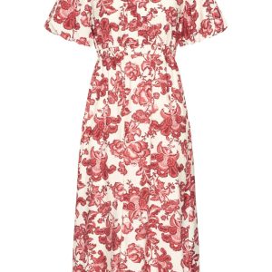 Gilvis Klänning – Red Floral Print