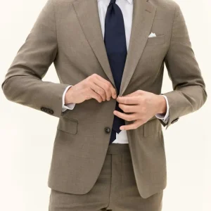 OSCAR JACOBSON Microstructure Suit - Brown