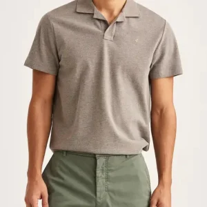 MORRIS Dylan Piqué Shirt - Brown