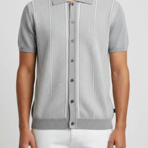 SAND 5629 Polo Shirt SS - Light Grey