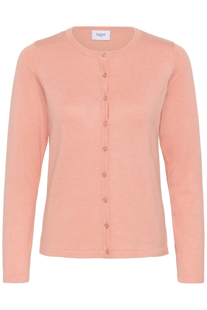 Mila R-Neck Cardigan – Blooming Dahlia Melange - Bild 3