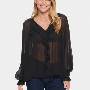 Lazie Volangblus – Svart