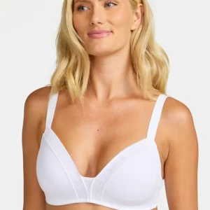 Bra without underwire Belle - White