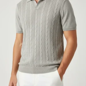 SAND 5622 Ip Polo Shirt SS - Pearl Grey