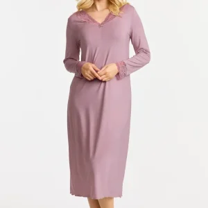 Nattlinne lång ärm - Heather