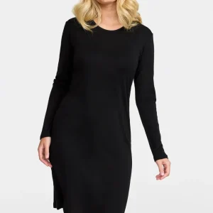 Nattlinne i merinoull Victoria - Black