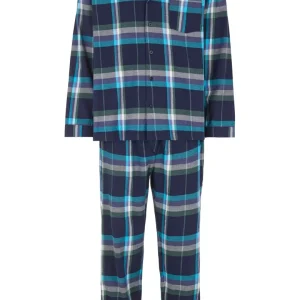 Herrpyjamas - Navy/turq