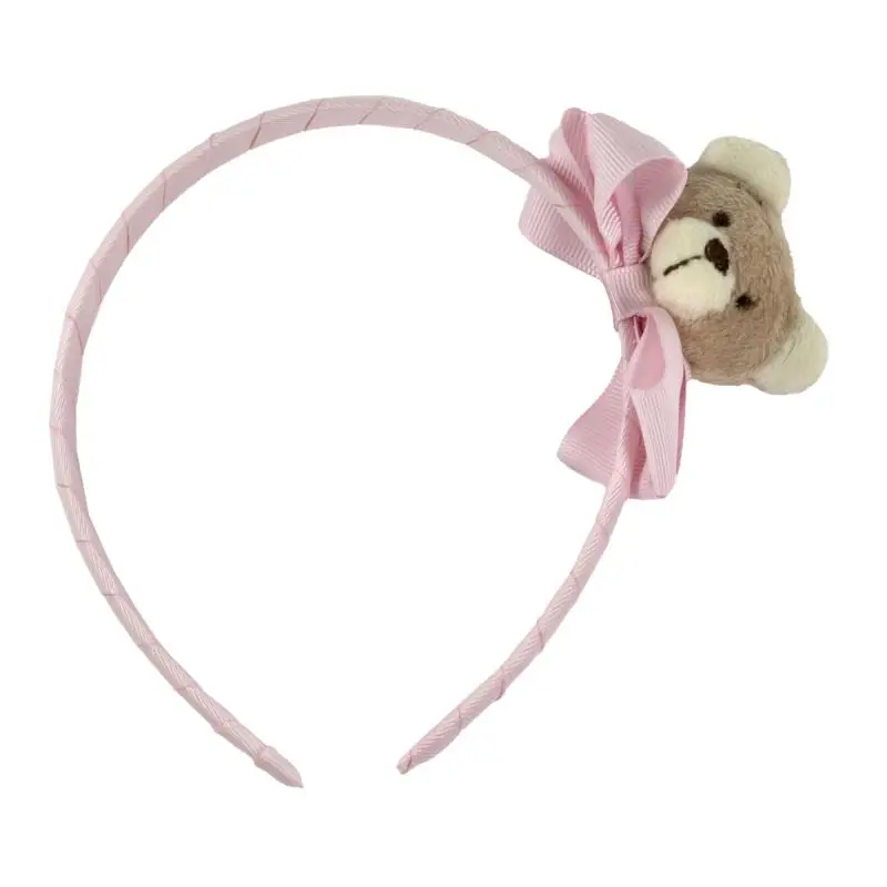 TINKA – Rosa diadem med nalle