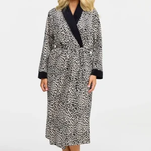 Morgonrock - Beige/black