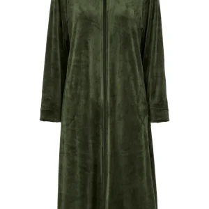 Rock i velourfleece - Dark olive