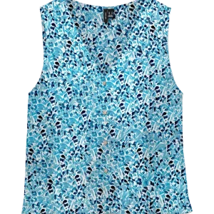 VMMENNY – Blå ärmlös blus