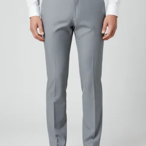 CAVALIERE Paul Slim Suit Trousers - Light Grey
