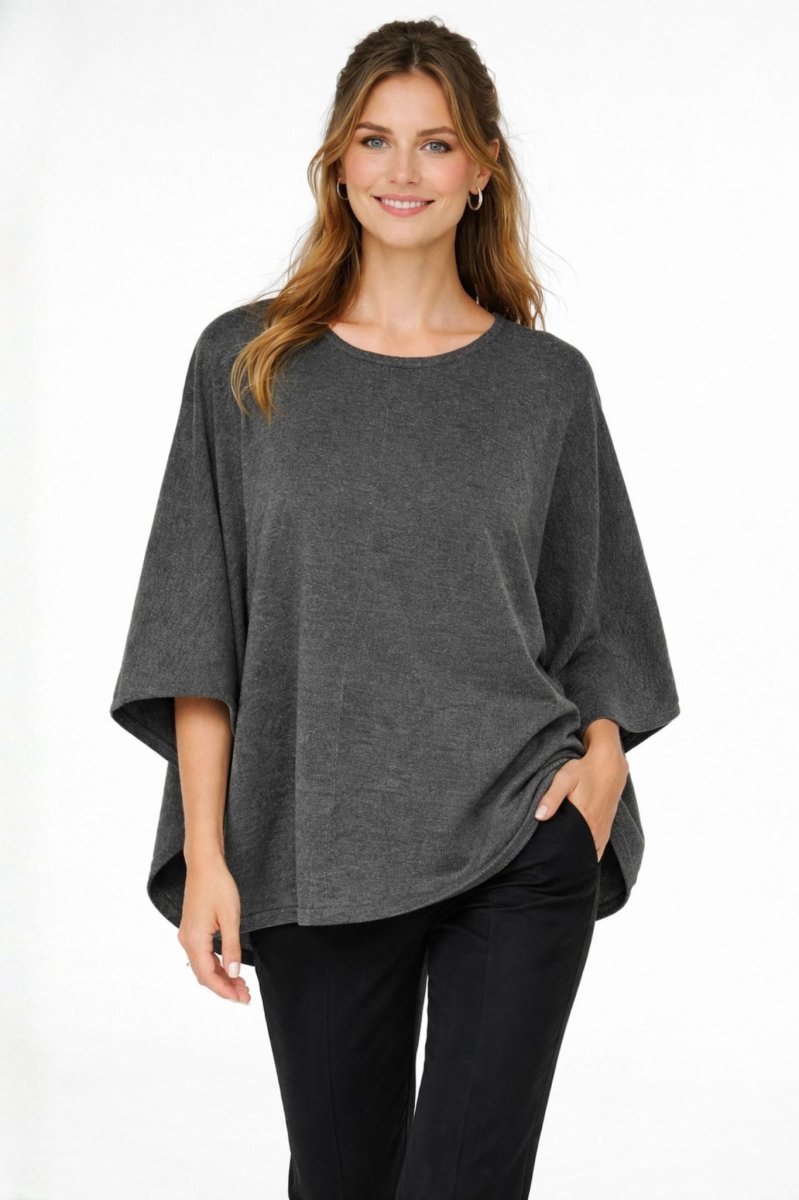 Billi Poncho – Grey Iron Melange - Bild 2