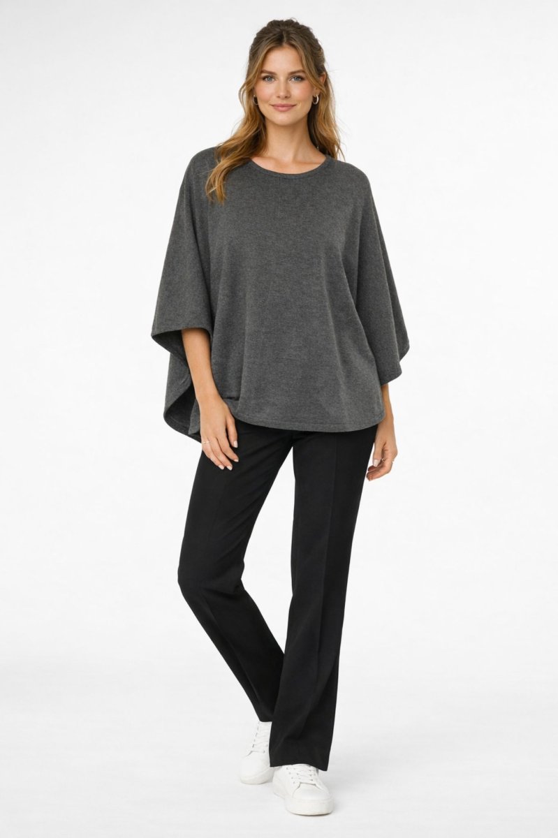 Billi Poncho – Grey Iron Melange - Bild 3