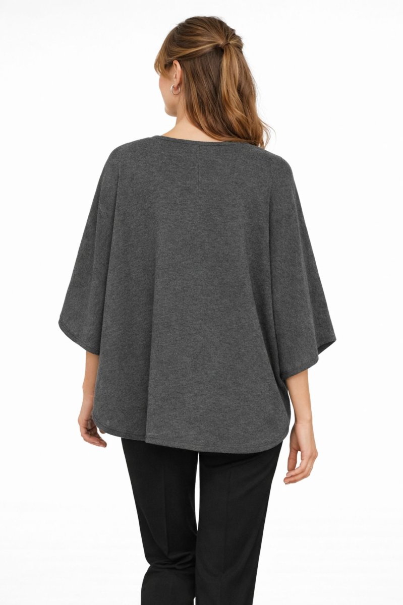 Billi Poncho – Grey Iron Melange - Bild 5
