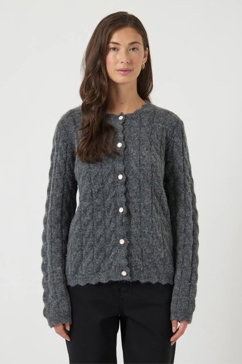 Bubera Cardigan – Dark Grey Melange