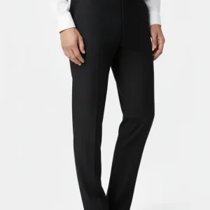 CAVALIERE Paul Slim Suit Trousers - Black