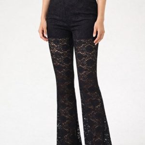 Jaiden Spets Leggings – Svart