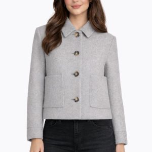 Jannet Kort Kappa – Grey Melange