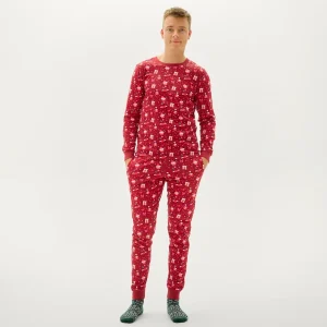 Valentines Pyjamas Röd - Herr.