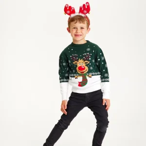 Rudolfs Jultröja Grön - Barn.