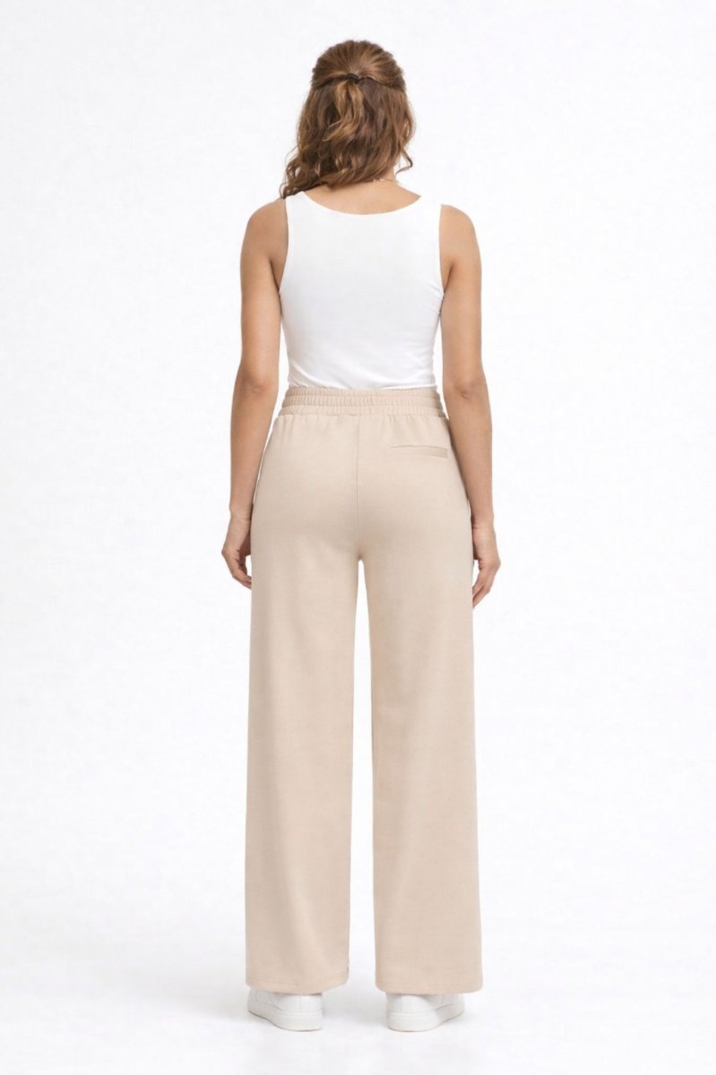 Kate Lång Vid Byxa – Doeskin - Bild 4