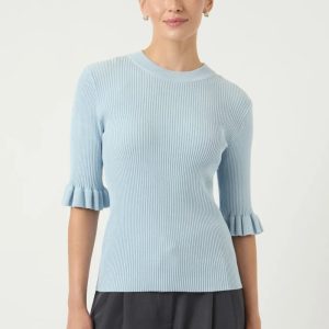 Mikla SS Stickad Topp – Skyway