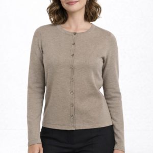 Mila R-neck Cardigan – Atmos Melange