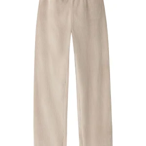 NKFVELOA – Beige velourbyxa