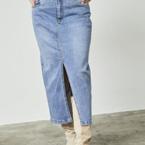 Olia Jeanskjol – Medium Blue Wash