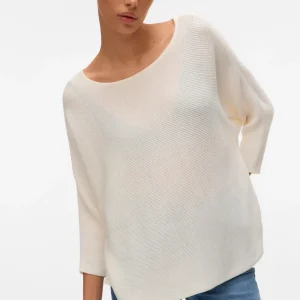 VMNORA – Vit stickad tröja