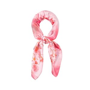 Scarf Blommönster – Rosa/Vit