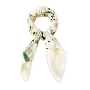 Scarf Fågelmönster – Ljusgrön