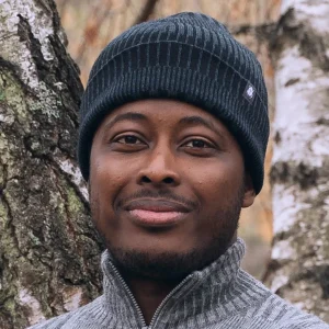 Mössa beanie 100% ull, unisex, midnattsblå-kolsvart