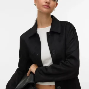 VMJOSE – Svart jacka i fuskmocka