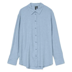 VMLINN – Ljusblå linneskjorta