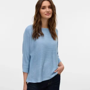 VMNORA – Ljusblå stickad tröja