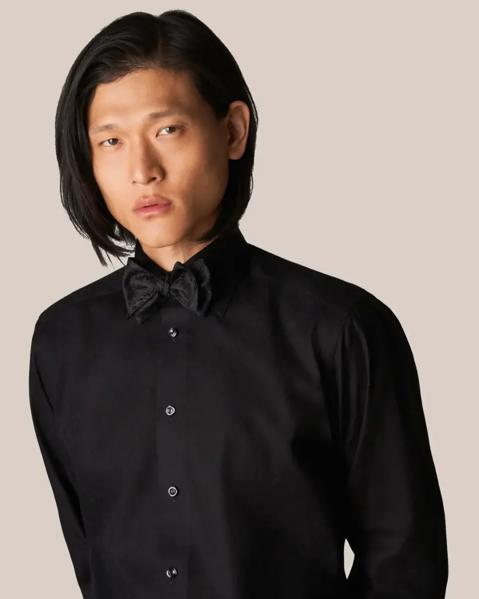 ETON Jacquard Paisley Shirt - Black - Bild 7