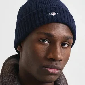 GANT Shield Wool Beanie - Marine