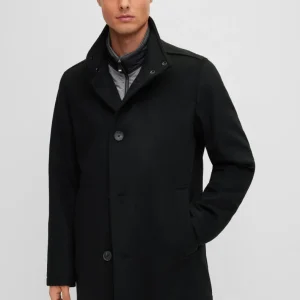 BOSS Coxtan Cashmere Coat - Black