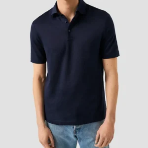 ETON Filo di Scozia Polo Shirt - Navy
