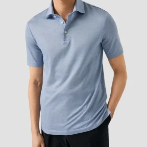 ETON Filo di Scozia Polo Shirt - Blue
