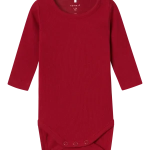 NBNKAB – Röd ribbad body