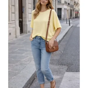 PFSWEATER – Gul stickad tröja